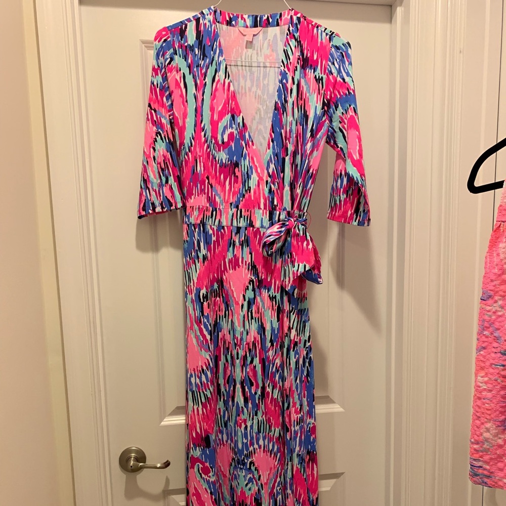 Lilly Pulitzer Marvista Wrap Maxi Sz M